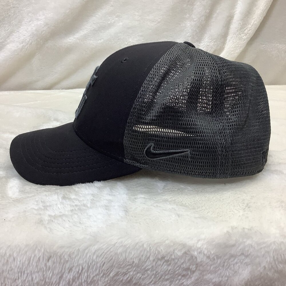 Vintage NIKE PERFECT GAME Classic 99 Dri Fit  Hat Cap Fitted Medium Black Gray - Picture 5 of 10